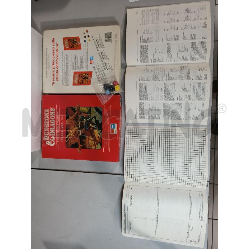 DUNGEONS DRAGON REGOLE BASE SET 1 ROSSO 1983 | Mercatino dell'Usato Modena 5