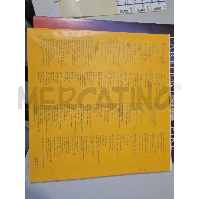 EARTH WIND FIRE CBS 85272 - LP | Mercatino dell'Usato Modena 4