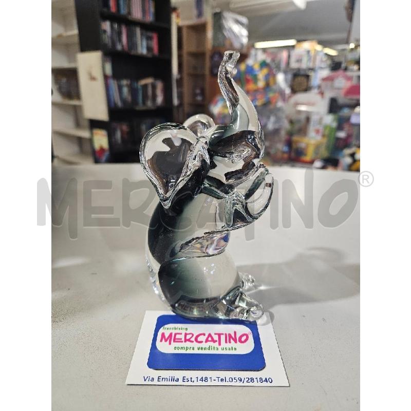ELEFANTINO MURANO 18CM | Mercatino dell'Usato Modena 1