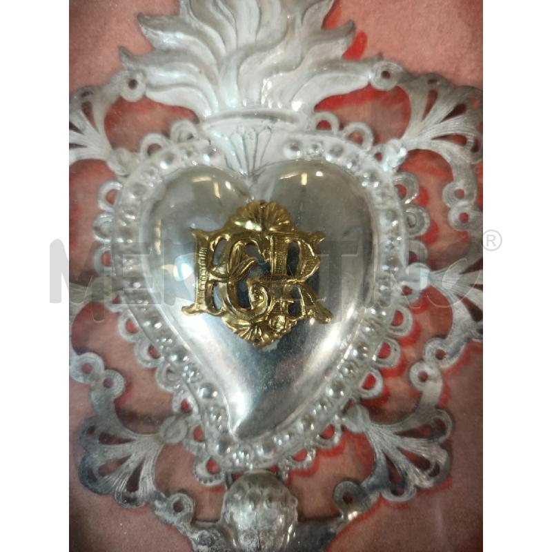 EX VOTO SACRO CUORE DI GESU 22X16CM | Mercatino dell'Usato Modena 4