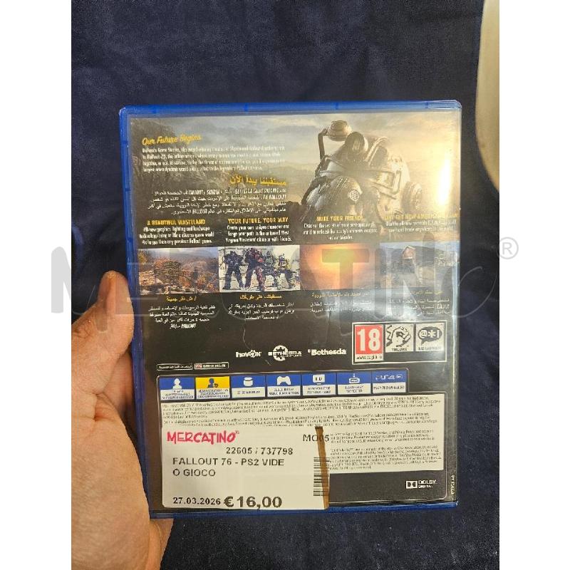 FALLOUT 76 - PS2 VIDEO GIOCO  | Mercatino dell'Usato Modena 2