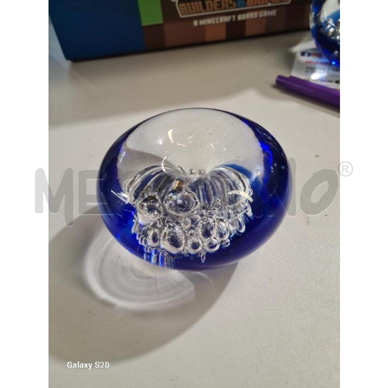 FERMA CARTE MURANO BLU BOLLE | Mercatino dell'Usato Modena 3