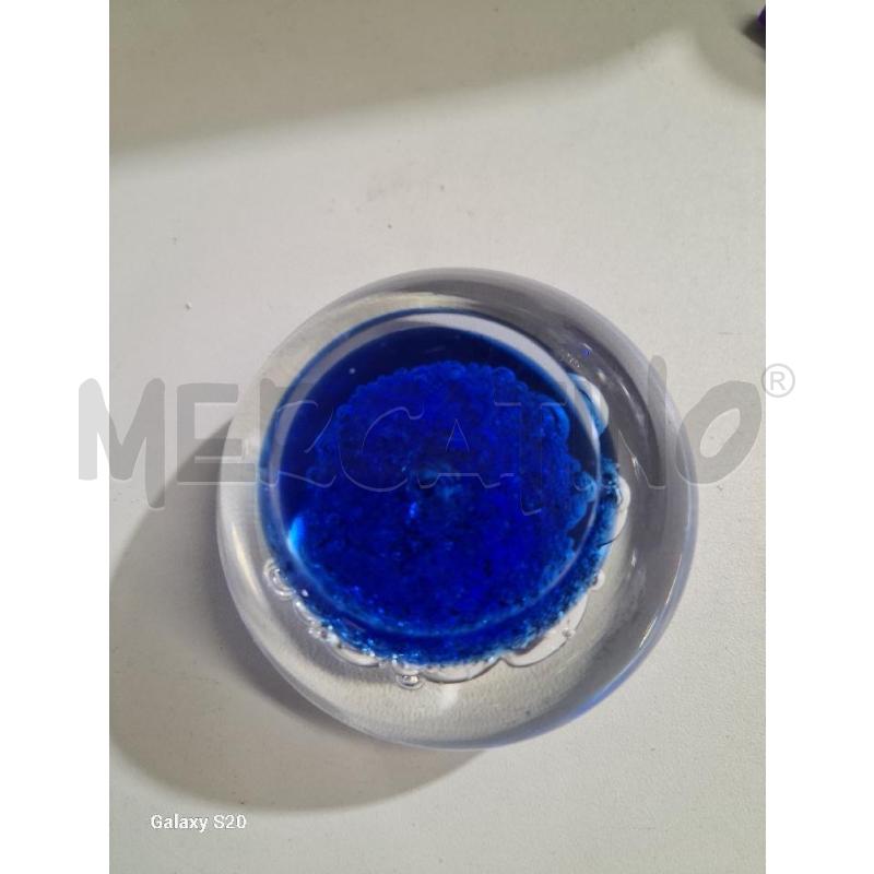FERMA CARTE MURANO BLU BOLLE | Mercatino dell'Usato Modena 4