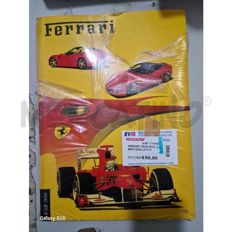FERRARI YEAR 2010 - LIBRO SIGILLATO 33X24CM | Mercatino dell'Usato Modena 1