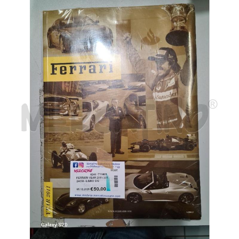 FERRARI YEAR 2011 33X24CM - LIBRO SIGILLATO | Mercatino dell'Usato Modena 1