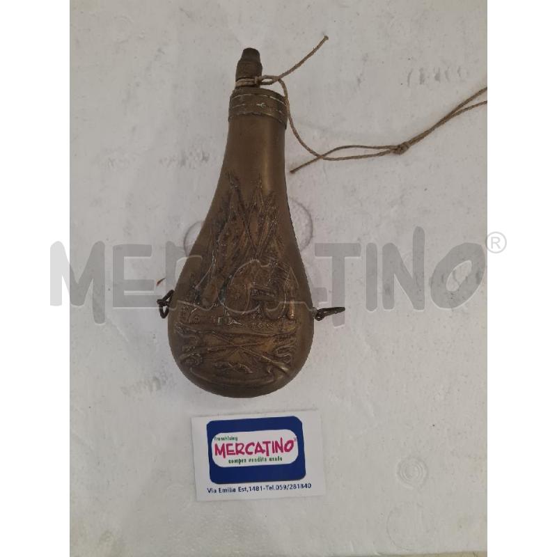 FIASCHETTA OTT. PORTA POLVERE DA SPARO CANNONI | Mercatino dell'Usato Modena 1