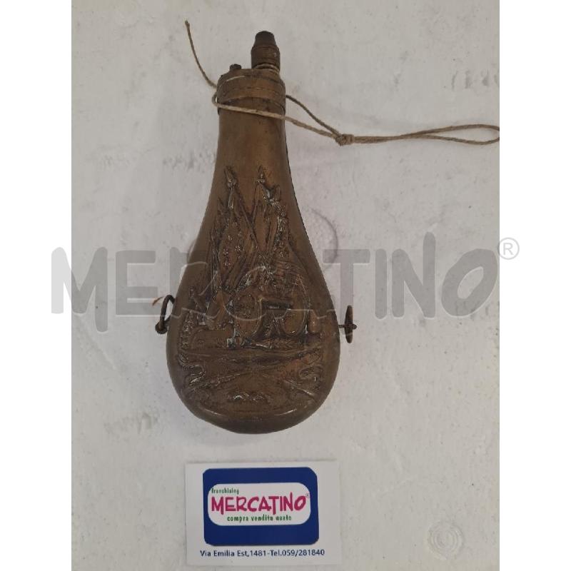 FIASCHETTA OTT. PORTA POLVERE DA SPARO CANNONI | Mercatino dell'Usato Modena 2