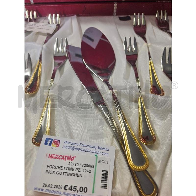 FORCHETTINE PZ. 12+2 INOX GOTTINGHEN | Mercatino dell'Usato Modena 3