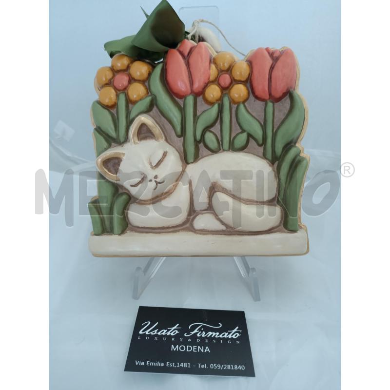 FORMELLA PRCLL THUN GATTO FIORI 20X20CM