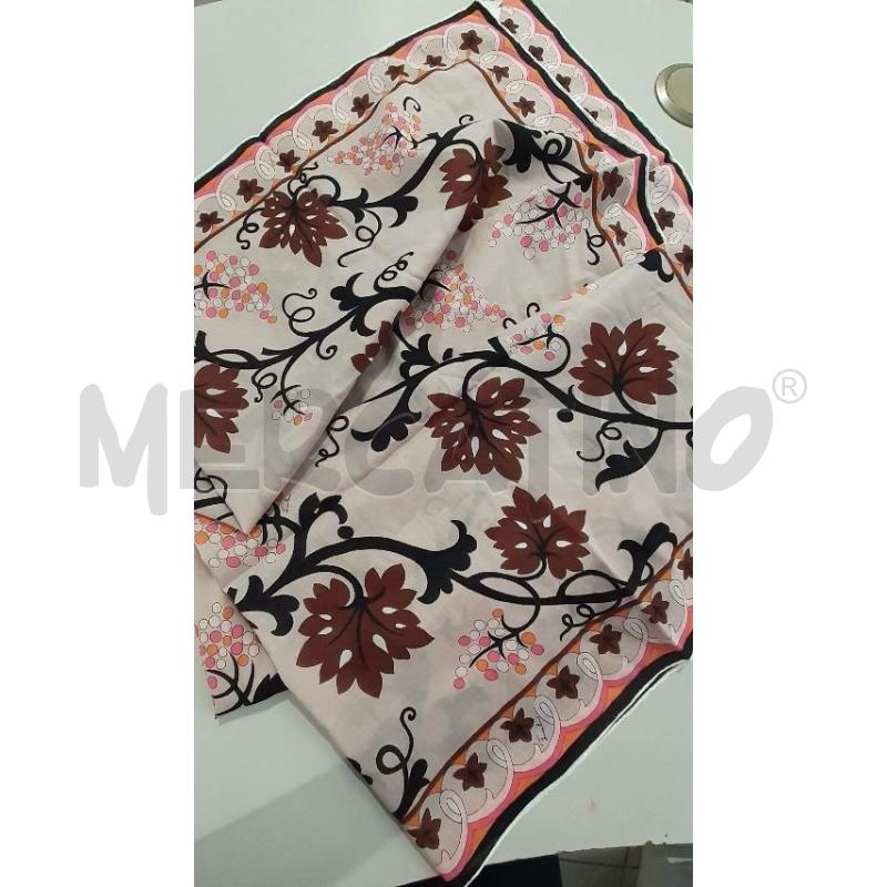 FOULARD EMILIO PUCCI FANTASIA ROSA NERO | Mercatino dell'Usato Modena 3