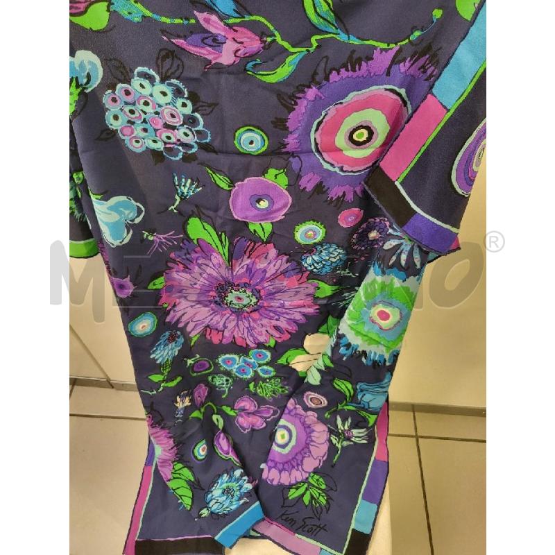 FOULARD FANTA BLU LILLA KEN SCOTT | Mercatino dell'Usato Modena 1