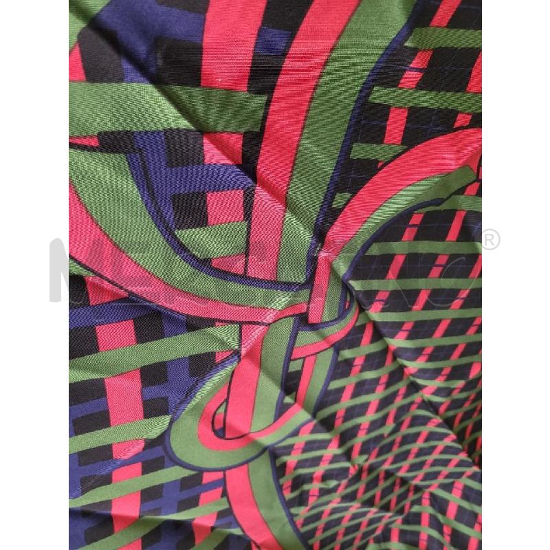 FOULARD FANTA ROSSO VERDE ROBERTA CAMERINO | Mercatino dell'Usato Modena 3