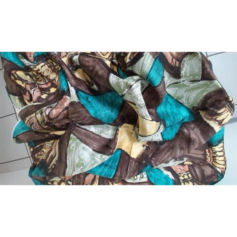 FOULARD FANTA TURCHESE MARRON | Mercatino dell'Usato Modena 2