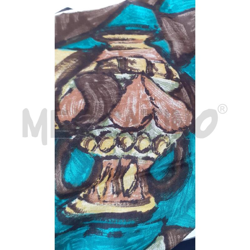 FOULARD FANTA TURCHESE MARRON | Mercatino dell'Usato Modena 4