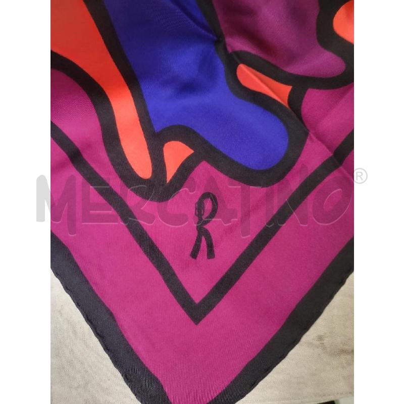 FOULARD FANTA VIOLA BORD ROBERTA CAMERINO | Mercatino dell'Usato Modena 3