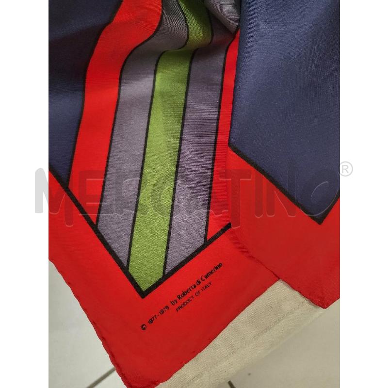 FOULARD ROSSO BLU ROBERTA CAMERINO | Mercatino dell'Usato Modena 3