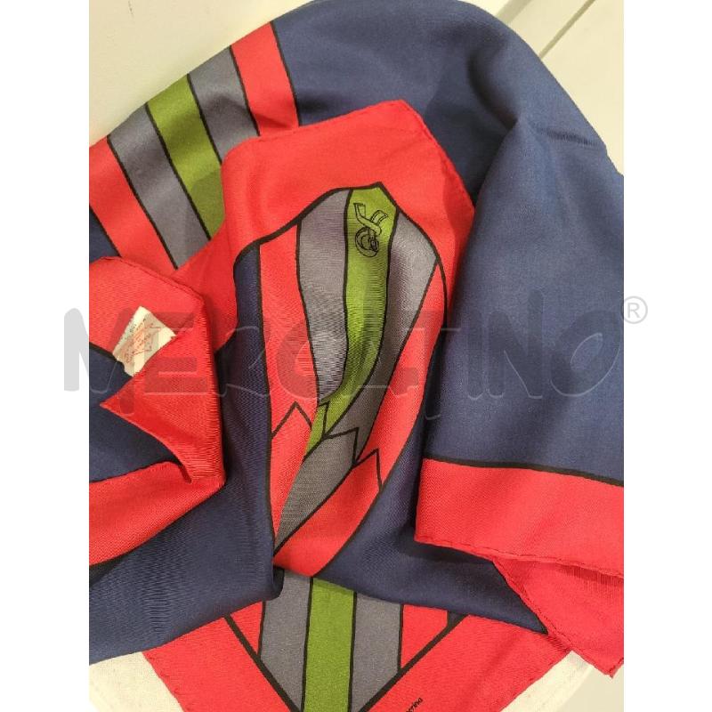 FOULARD ROSSO BLU ROBERTA CAMERINO | Mercatino dell'Usato Modena 4
