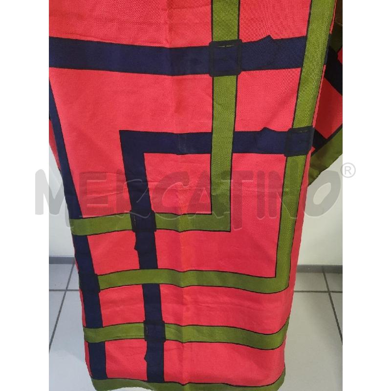 FOULARD SETA VERDE ROSSO ROBERTA CAMERINO | Mercatino dell'Usato Modena 1