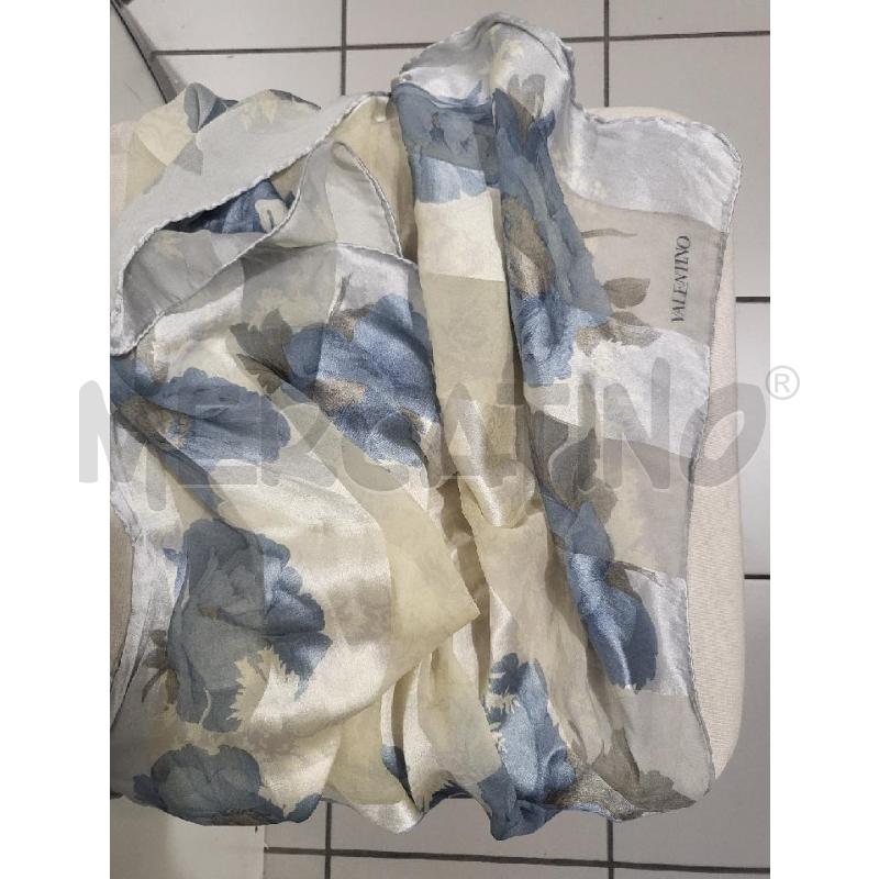 FOULARD VALENTINO FANTA GRIGIO AZZURRO | Mercatino dell'Usato Modena 1