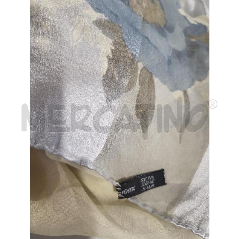 FOULARD VALENTINO FANTA GRIGIO AZZURRO | Mercatino dell'Usato Modena 3