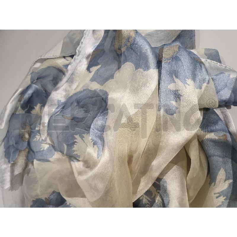 FOULARD VALENTINO FANTA GRIGIO AZZURRO | Mercatino dell'Usato Modena 4