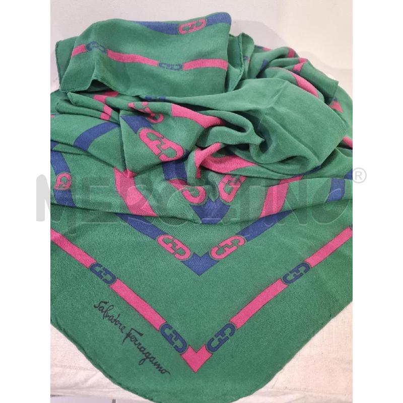 FOULARD VERDE FERRAGAMO SETA | Mercatino dell'Usato Modena 3