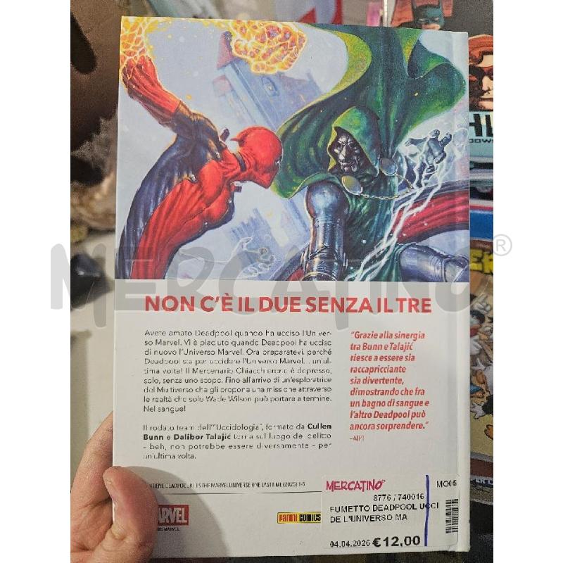 FUMETTO DEADPOOL UCCIDE L'UNIVERSO MARVEL UN ULTIMA VOLTA | Mercatino dell'Usato Modena 2