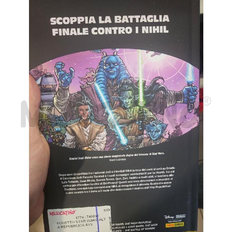 FUMETTO STAR WARS ALTA REPUBBLICA AVVENTURE BATTAGLIA DI ERIADU | Mercatino dell'Usato Modena 2
