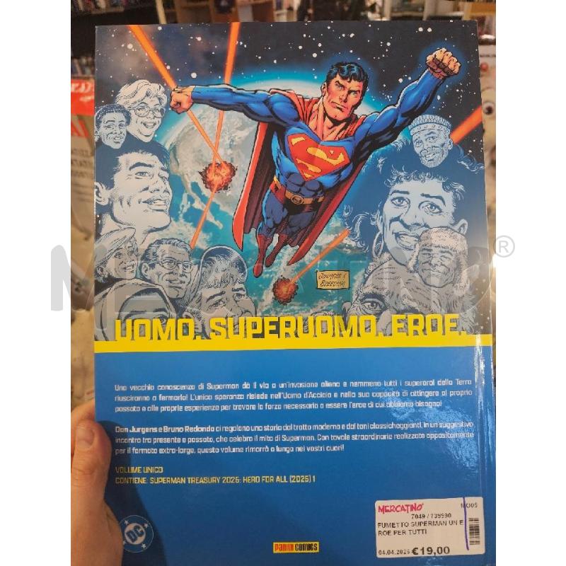 FUMETTO SUPERMAN UN EROE PER TUTTI  | Mercatino dell'Usato Modena 2