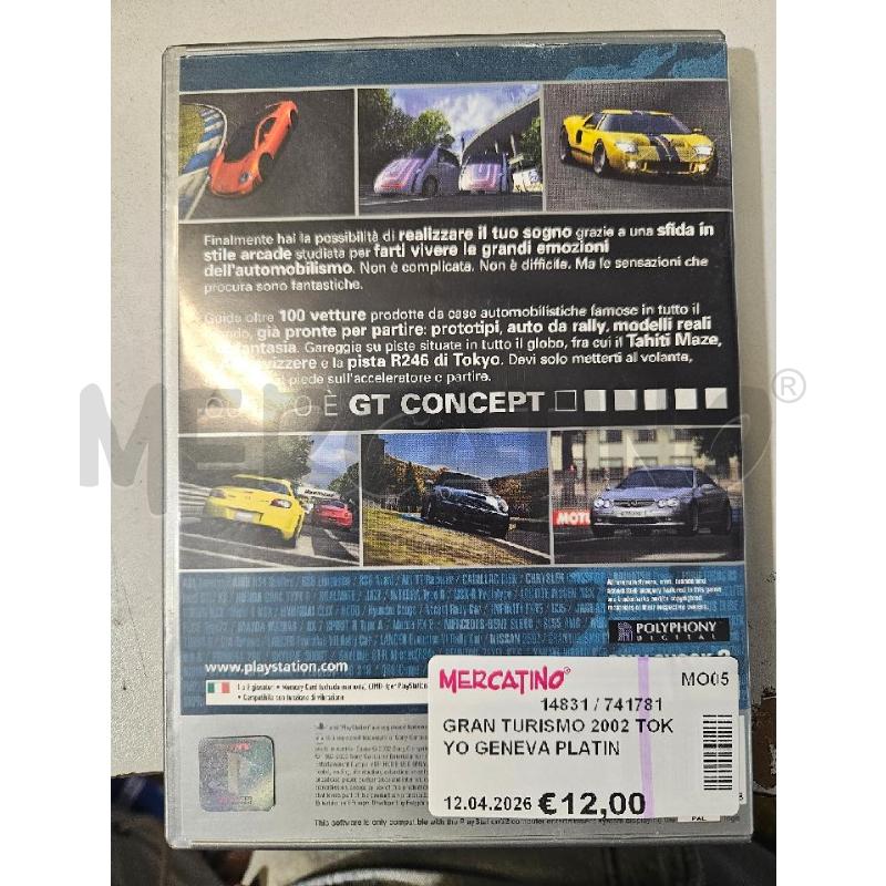 GRAN TURISMO 2002 TOKYO GENEVA PLATINUM - PS2 VIDEO GIOCO  | Mercatino dell'Usato Modena 2