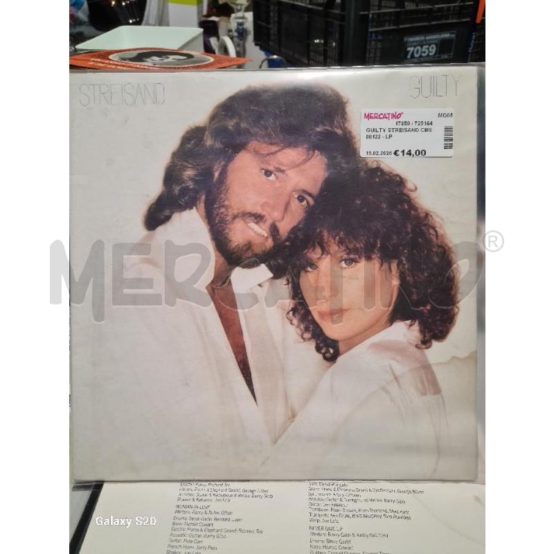 GUILTY STREISAND CBS 86122 - LP | Mercatino dell'Usato Modena 1