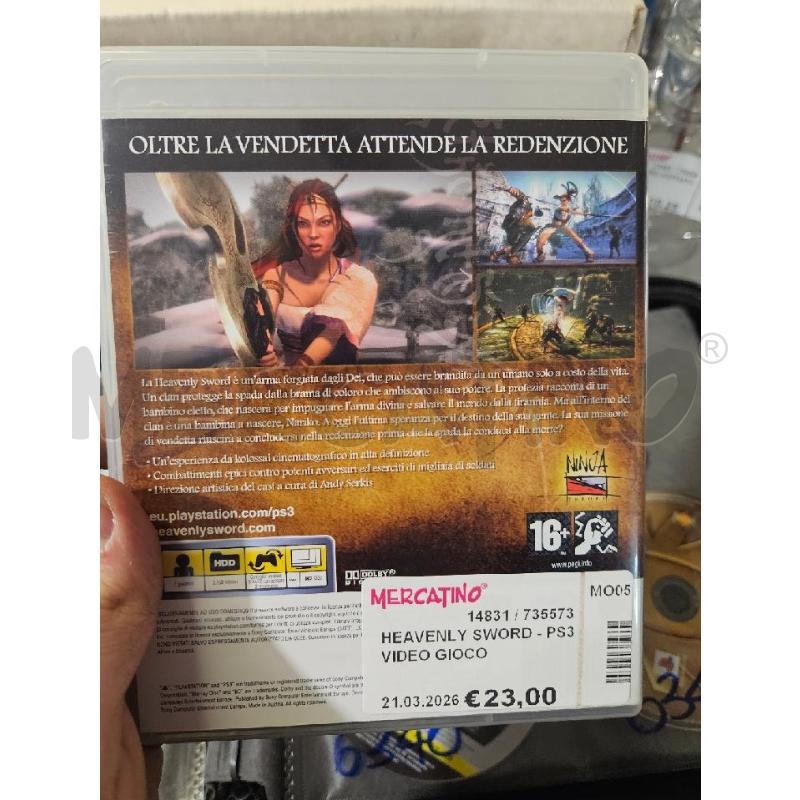 HEAVENLY SWORD - PS3 VIDEO GIOCO  | Mercatino dell'Usato Modena 2