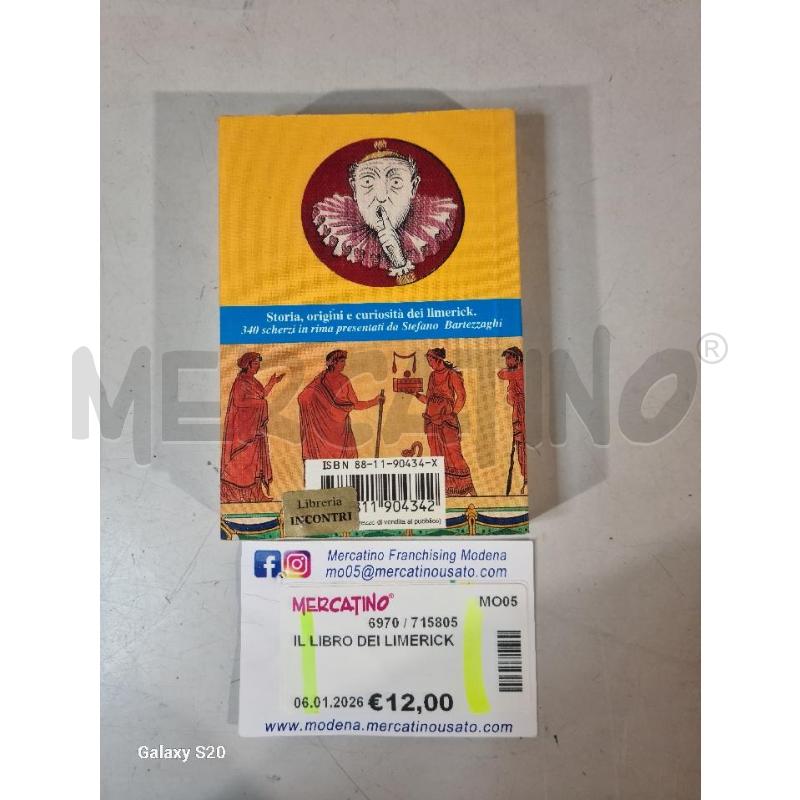 IL LIBRO DEI LIMERICK | Mercatino dell'Usato Modena 2