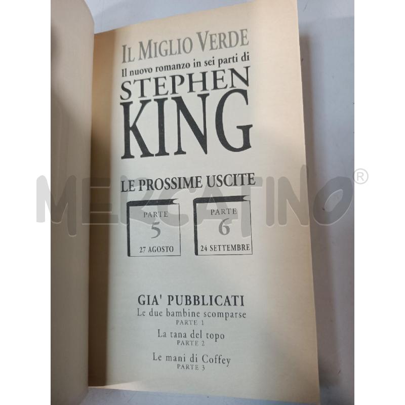 IL MIGLIO VERDE PZ.6 S. KING - LIBRI | Mercatino dell'Usato Modena 2