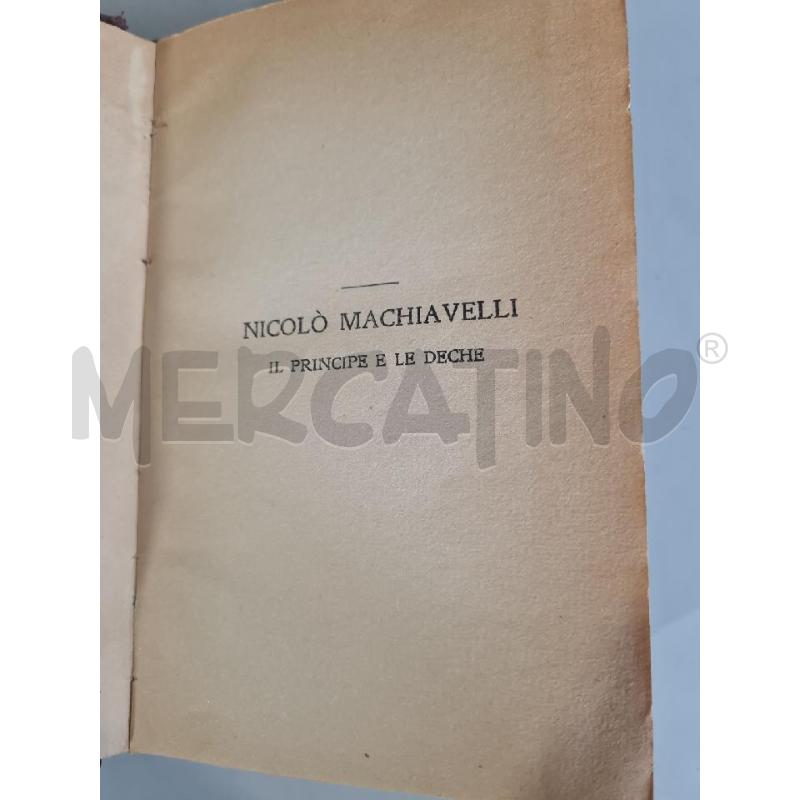 IL PRINCIPE E LE DECHE MACCHIAVELLI 1930 ISTITUTO EDITORIALE MILANO | Mercatino dell'Usato Modena 4