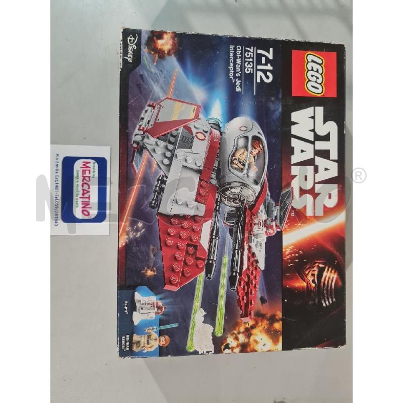 INTERCETTORE OBI WAN STAR WARS LEGO 75135 NON VERIFICATO VENDUTO COME NON COMPLETO | Mercatino dell'Usato Modena 1