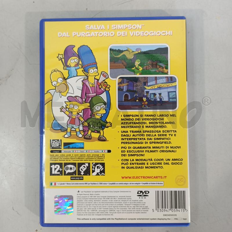 I SIMPSON IL VIDEOGIOCO - PS2 VIDEO GIOCO  | Mercatino dell'Usato Modena 2