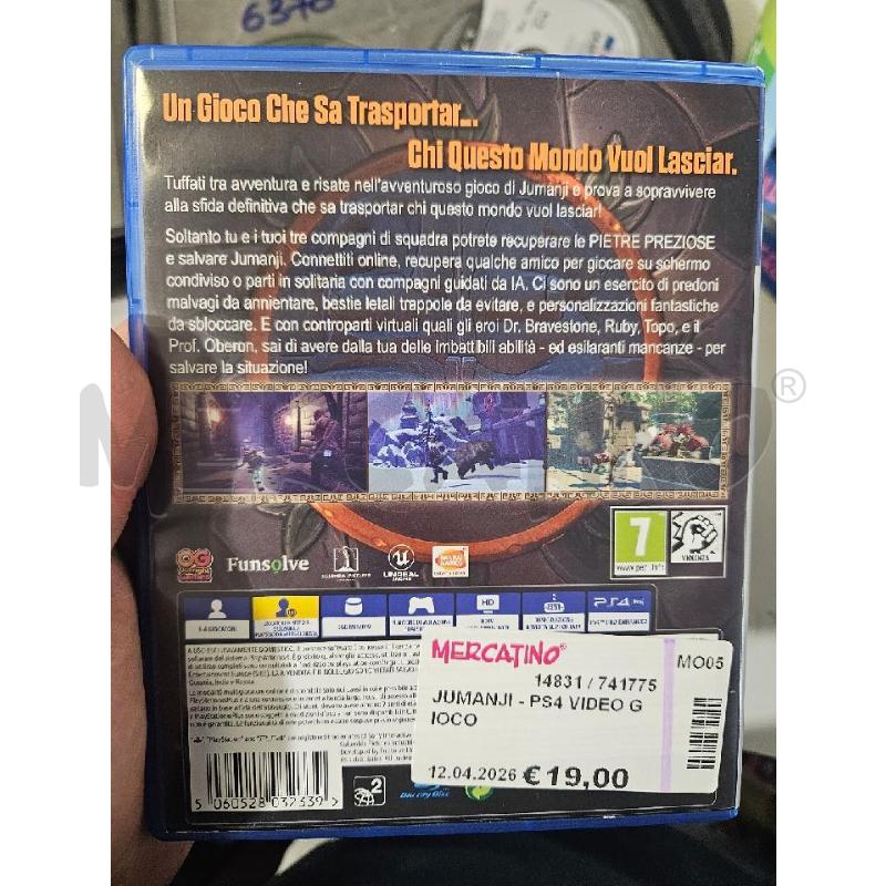 JUMANJI - PS4 VIDEO GIOCO  | Mercatino dell'Usato Modena 2