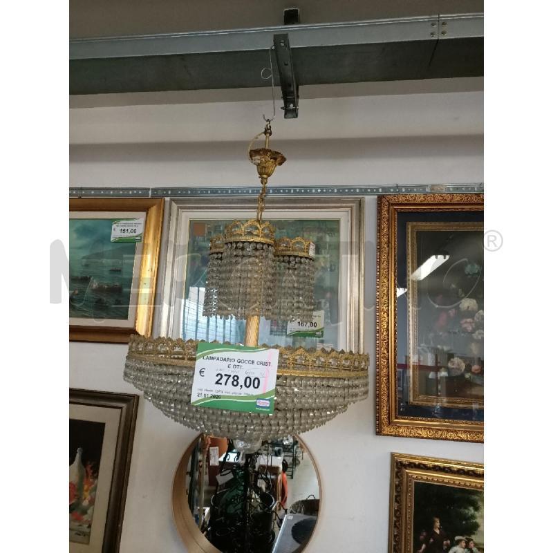 LAMPADARIO GOCCE CRIST. E OTT.  | Mercatino dell'Usato Modena 1