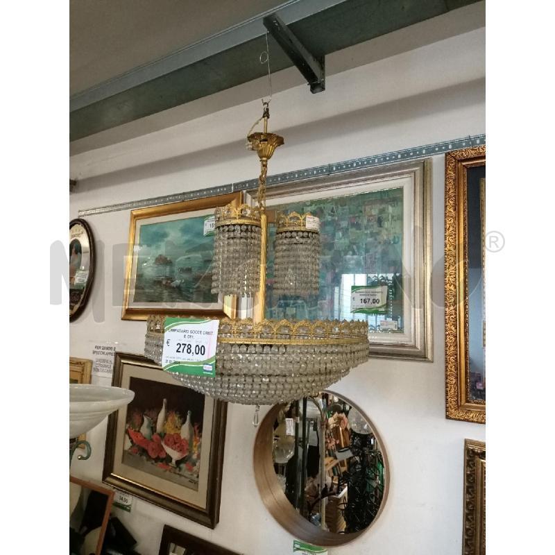 LAMPADARIO GOCCE CRIST. E OTT.  | Mercatino dell'Usato Modena 2