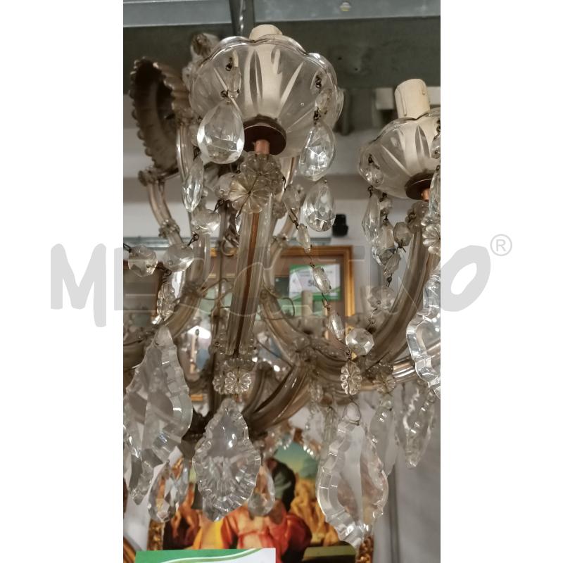 LAMPADARIO MARIA TERESA 15 BRACCI GOCCE 80CM | Mercatino dell'Usato Modena 4