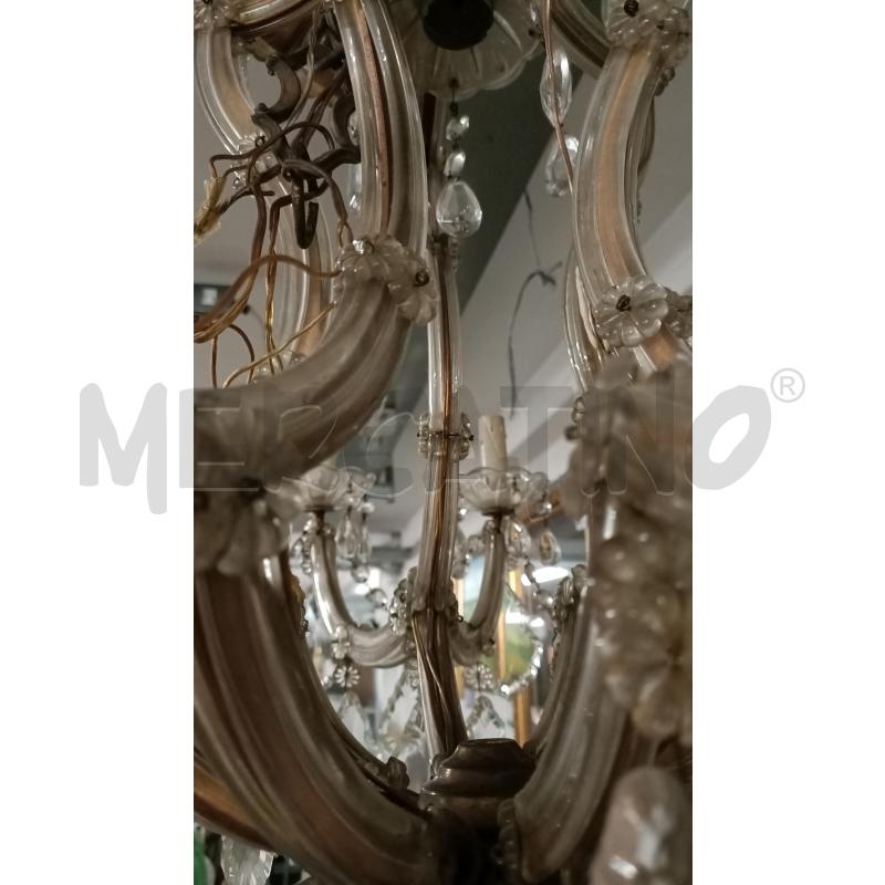 LAMPADARIO MARIA TERESA 15 BRACCI GOCCE 80CM | Mercatino dell'Usato Modena 5