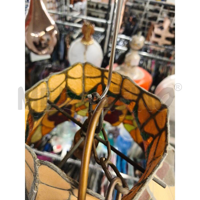 LAMPADARIO MOSAICO FIORI ROSSI | Mercatino dell'Usato Modena 4