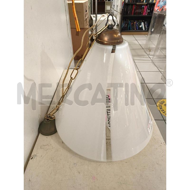 LAMPADARIO MURANO CONICO BIANCO OPALINO | Mercatino dell'Usato Modena 3