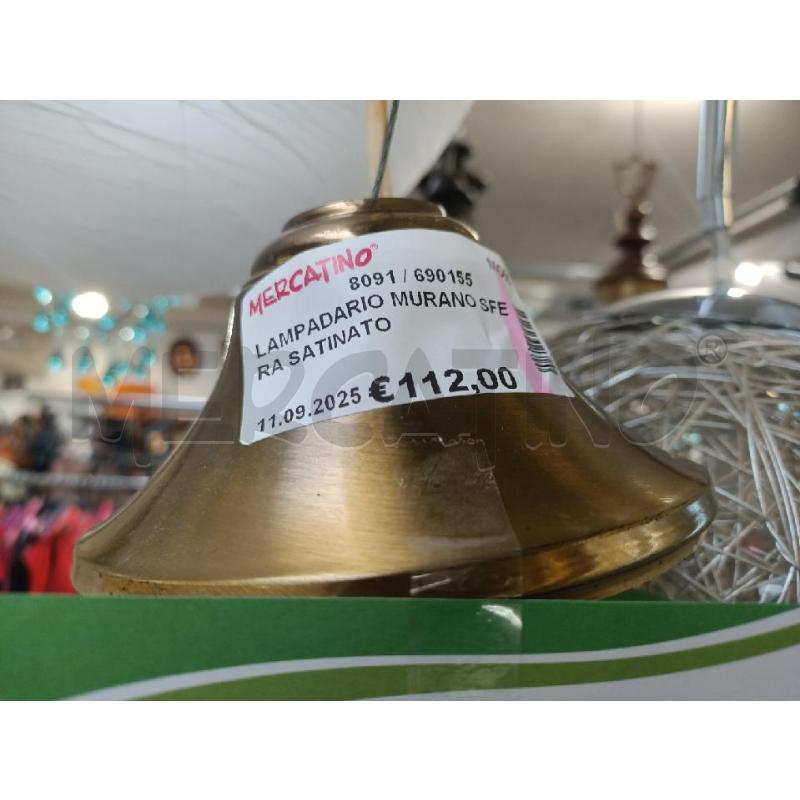 LAMPADARIO MURANO SFERA SATINATO  | Mercatino dell'Usato Modena 3