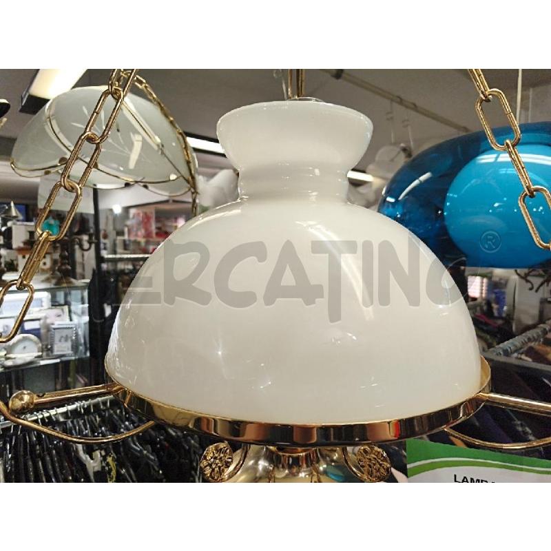 LAMPADARIO OTT. PARALUME OPALINO | Mercatino dell'Usato Modena 3