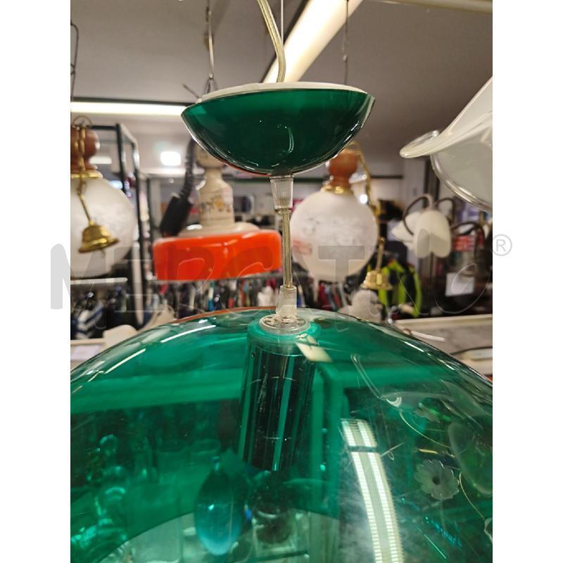 LAMPADARIO SOSPENSIONE KARTELL VERDE FERRUCCIO LAVIANI | Mercatino dell'Usato Modena 2