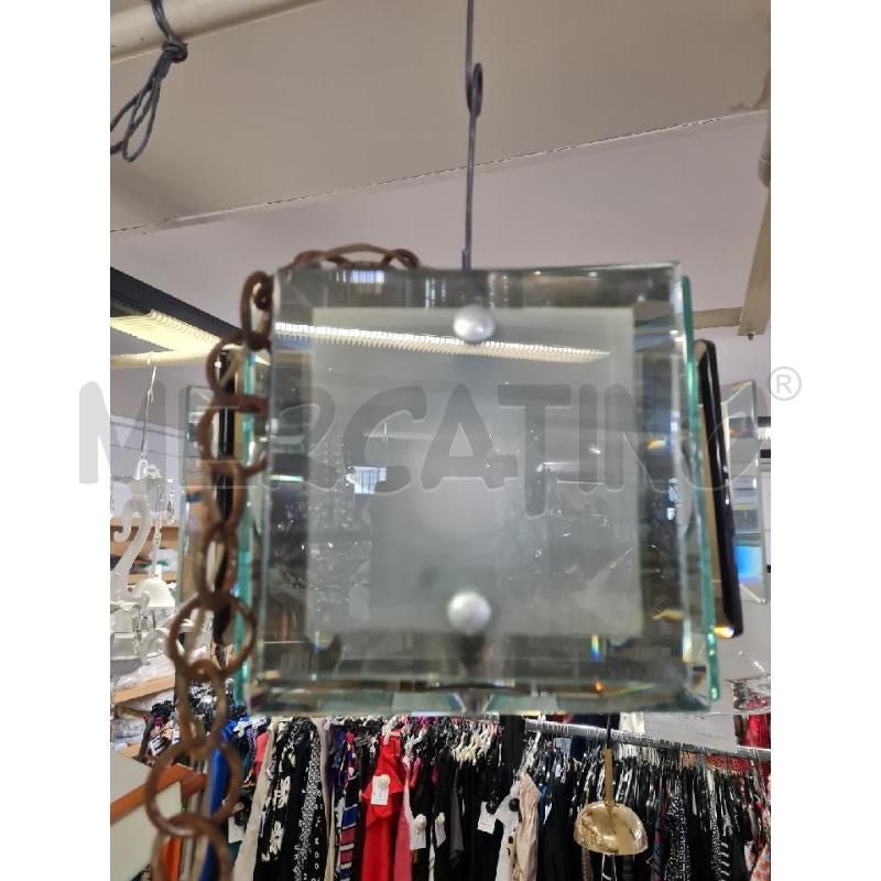LAMPADARIO SPACE AGE CRIST. MET. CON RUGGINE | Mercatino dell'Usato Modena 5