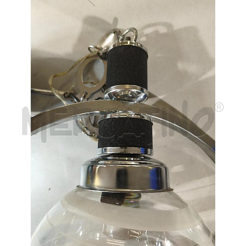 LAMPADARIO SPACE AGE MET. VETRO 40CM | Mercatino dell'Usato Modena 3