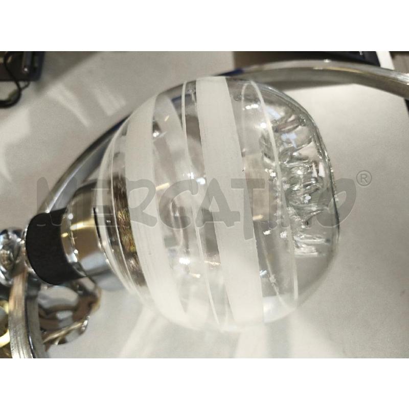 LAMPADARIO SPACE AGE MET. VETRO 40CM | Mercatino dell'Usato Modena 4